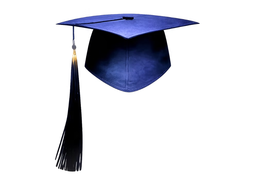 Graduation cap with tassel